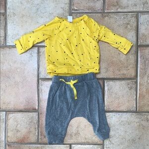 Nordstrom Yellow and Gray Kids Matching Set